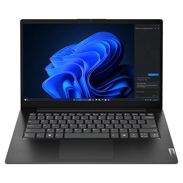 Portátil Lenovo V14 Gen 5 Intel color Luna Grey vista frontal
