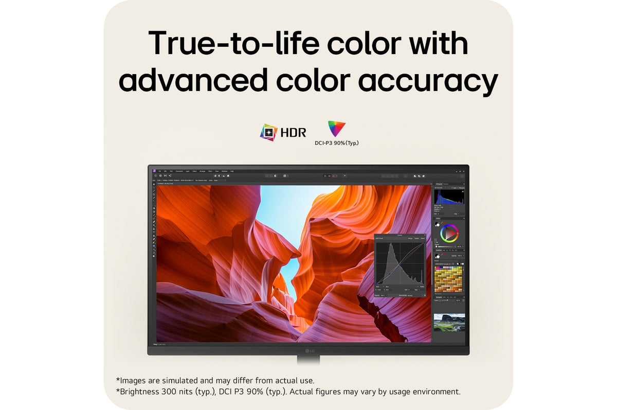 Monitor LG UltraFine 27U710B-B puertos