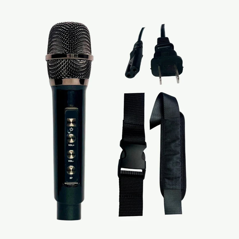 Parlante Portátil Niatec Con Micrófono Inalámbrico UHF Bluetooth Recargable