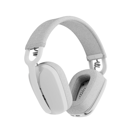 Audífonos Logitech Zone Vibe 100 blancos vista lateral