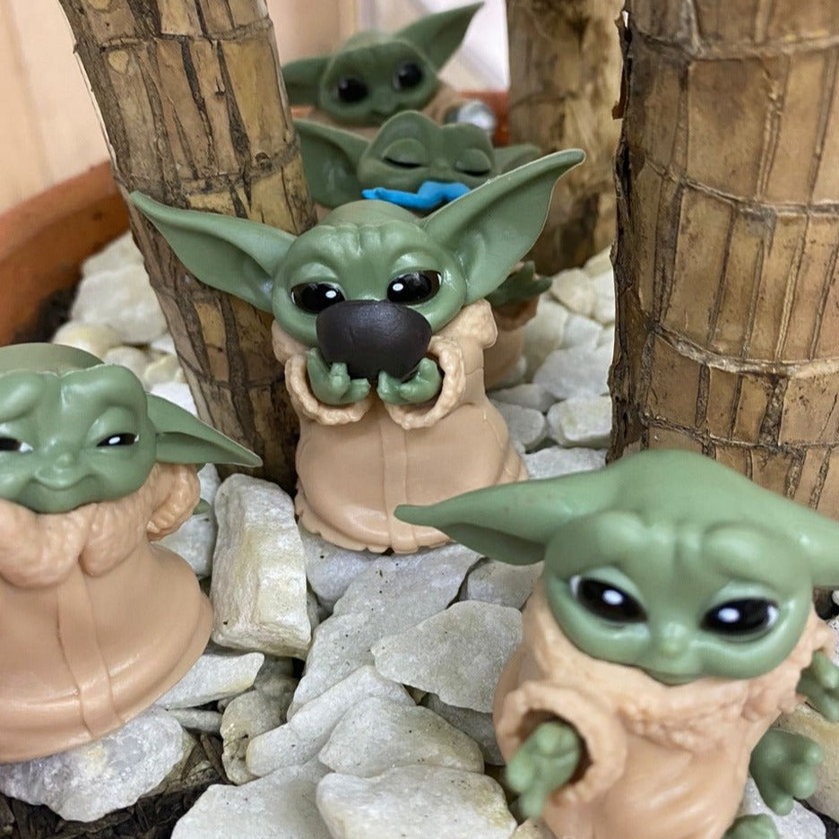 Kit De Muñecos Baby Yoda Por 6 Unidades