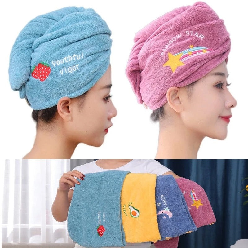 Toalla De Microfibra Turbante Para El Cabello + Envío Gratis