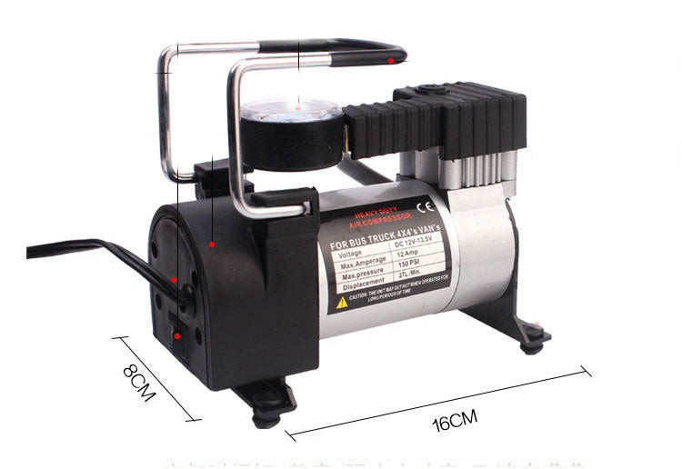 Compresor De Aire Deluxe Portatil Para Vehiculos 12v