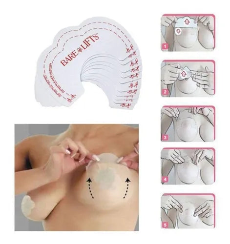 Pegatinas Levantamientos Senos Instantáneos X10 Piezas