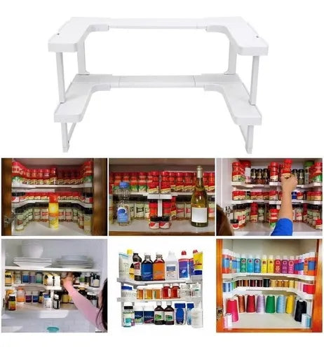 Estante organizador de condimentos, cosméticos, medicinas y suplementos 64 piezas