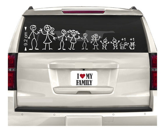 Stickers De Familia Para Carro Set X15