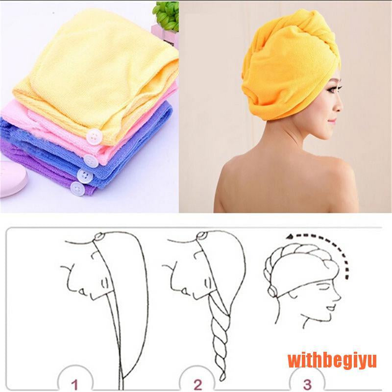 Toalla De Microfibra Turbante Para El Cabello + Envío Gratis