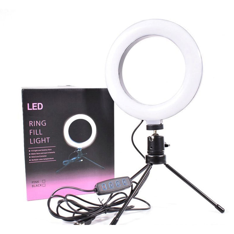 Aro de luz 16cm + mini trípode