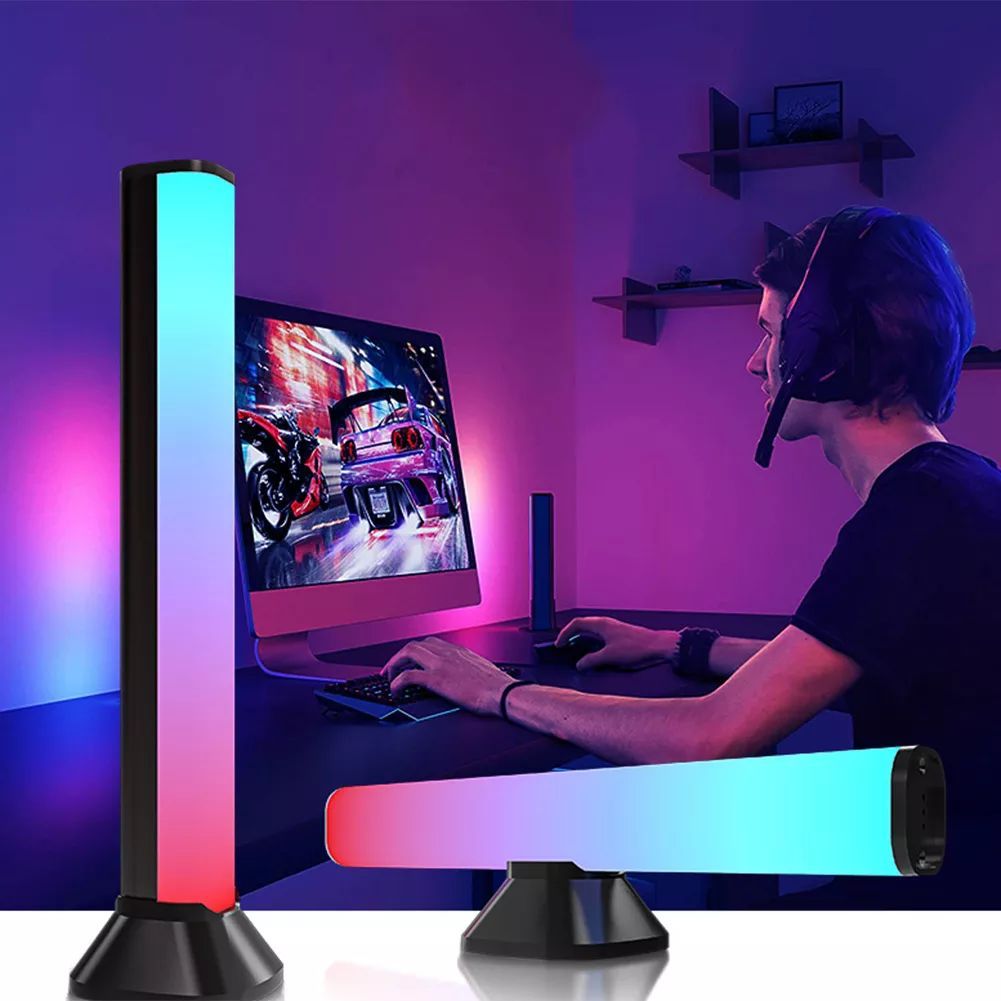 Audio-Rhythmic RGB LED Light Bars With Remote Control