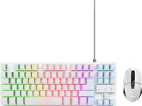 Combo Trust GXT 794W blanco teclado mouse y pad