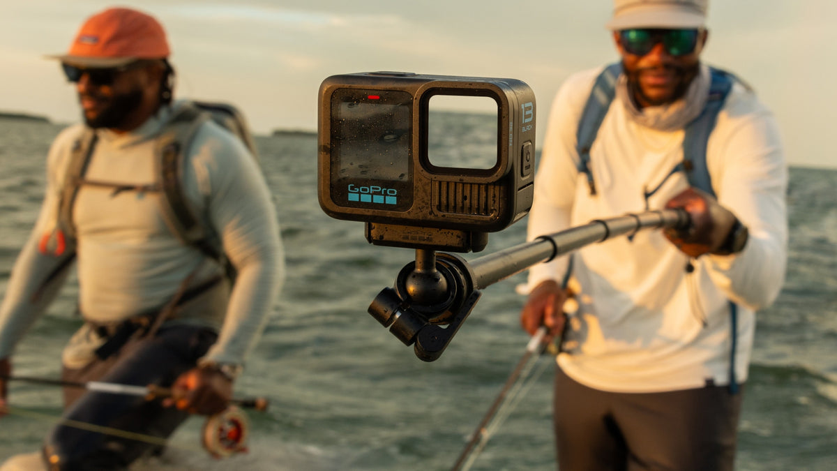 Soporte magnético GoPro en uso