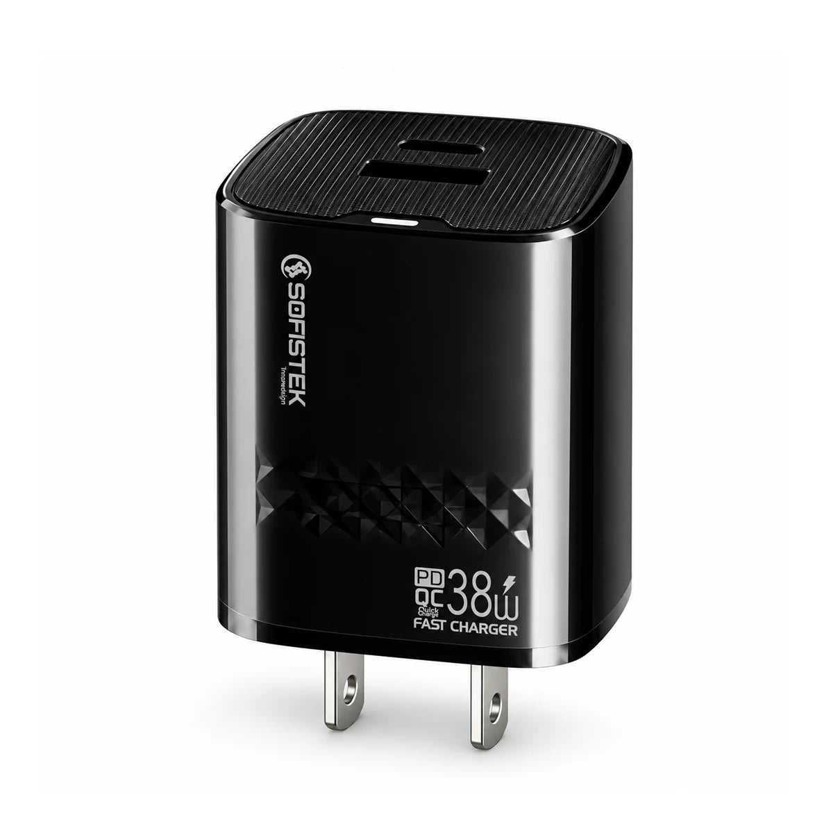 Adaptador de Carga Sofistek CZ-SK380 38W GaN USB-C + USB-A