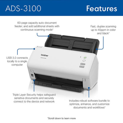 Brother ADS-3100 vista lateral