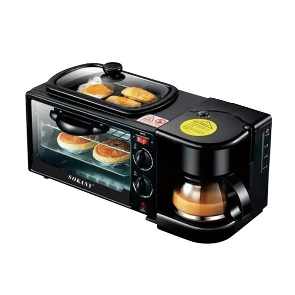 Horno Eléctrico Sokany 3 En 1