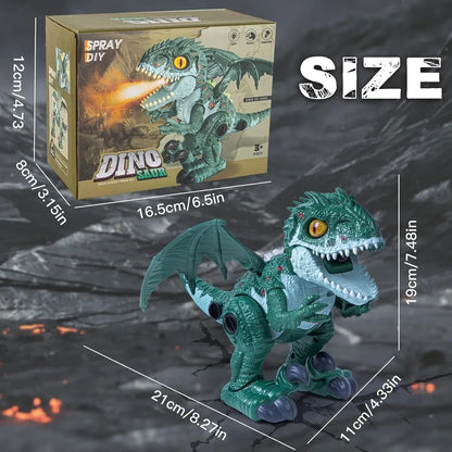 Dinosaurio T-Rex Eléctrico con Sonido, Luz y Vapor