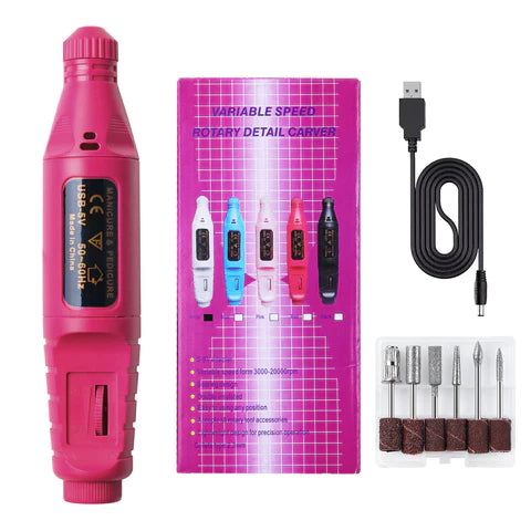 Kit Pulidor De Uñas Electrico