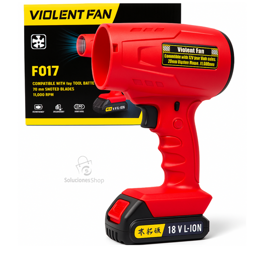 Soplador Profesional Multiproposito Turbina Inalámbrico 48v