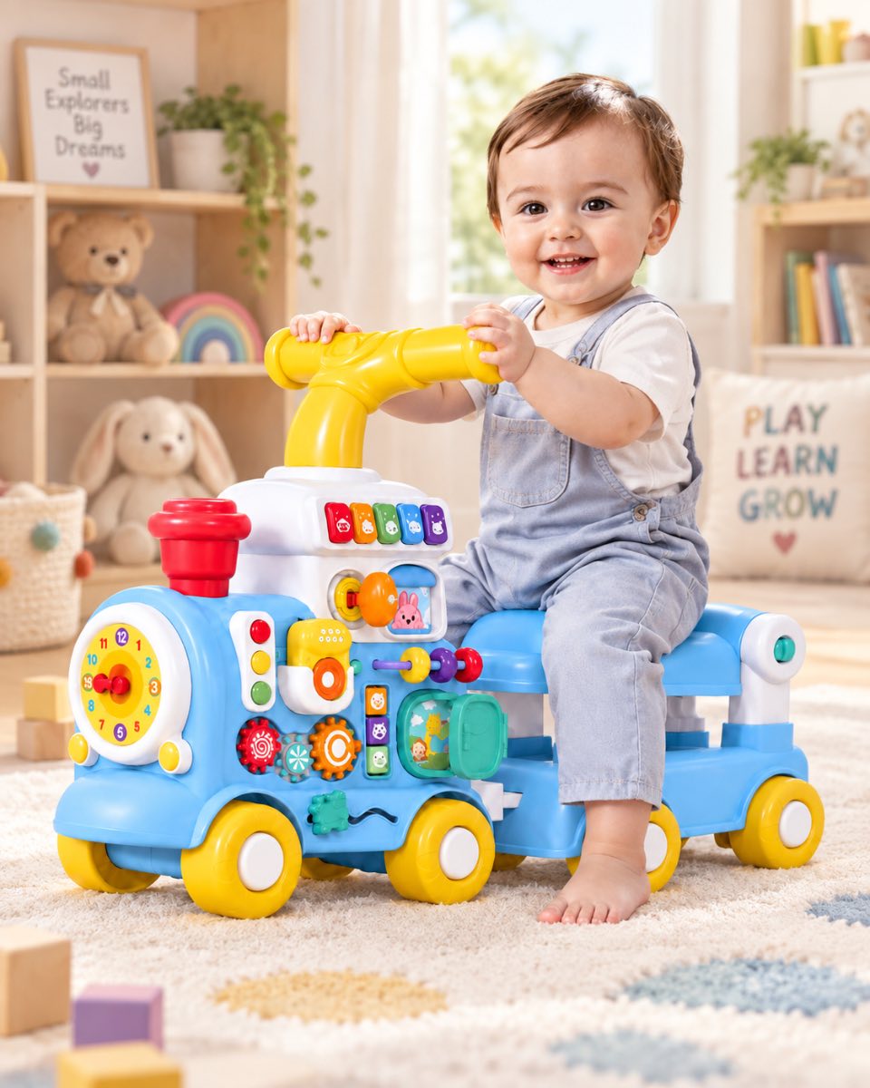 Tren Caminador Para Bebé 5 En 1