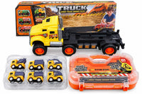 Camión Con Carritos De Construcción 239