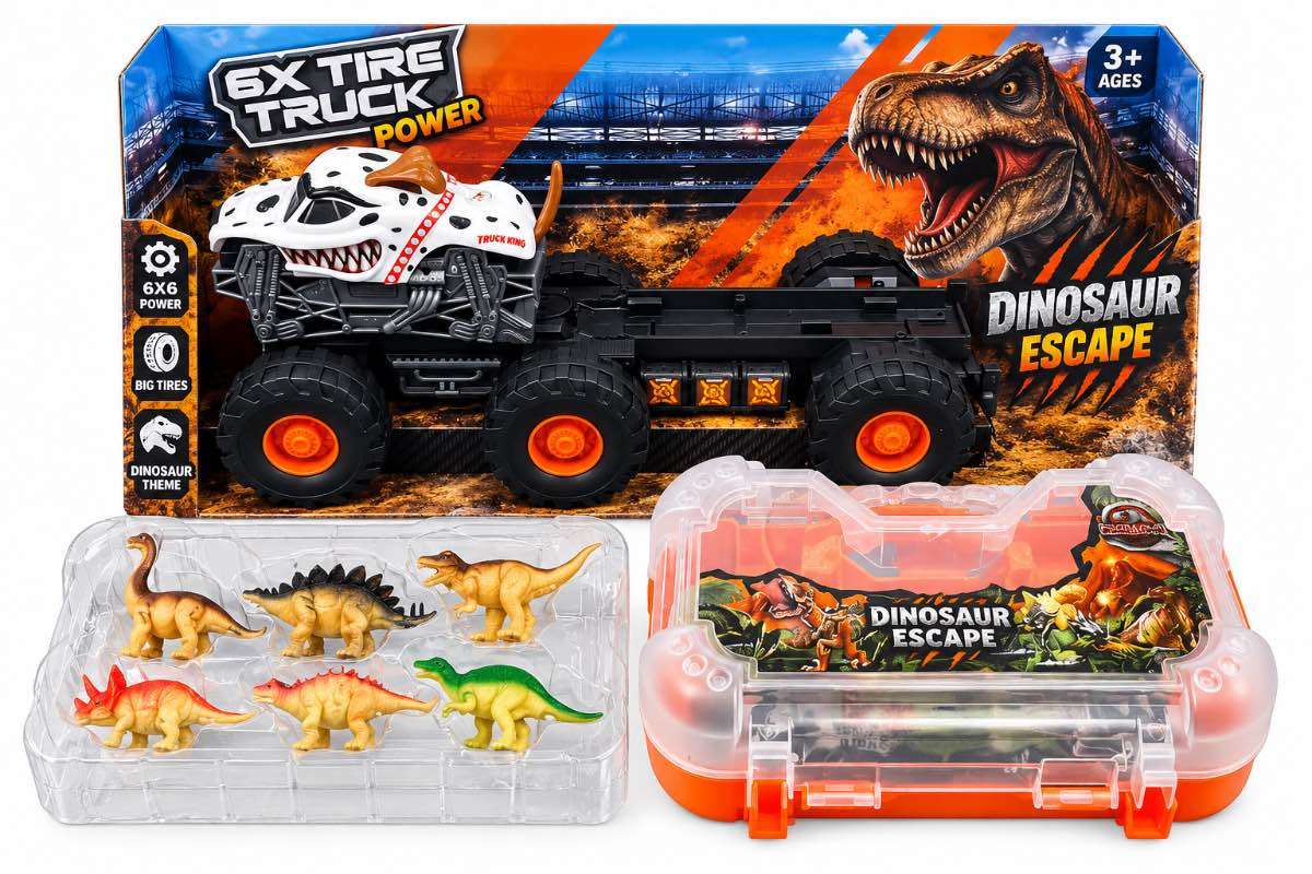 Camión Monster De Dinosaurio 233