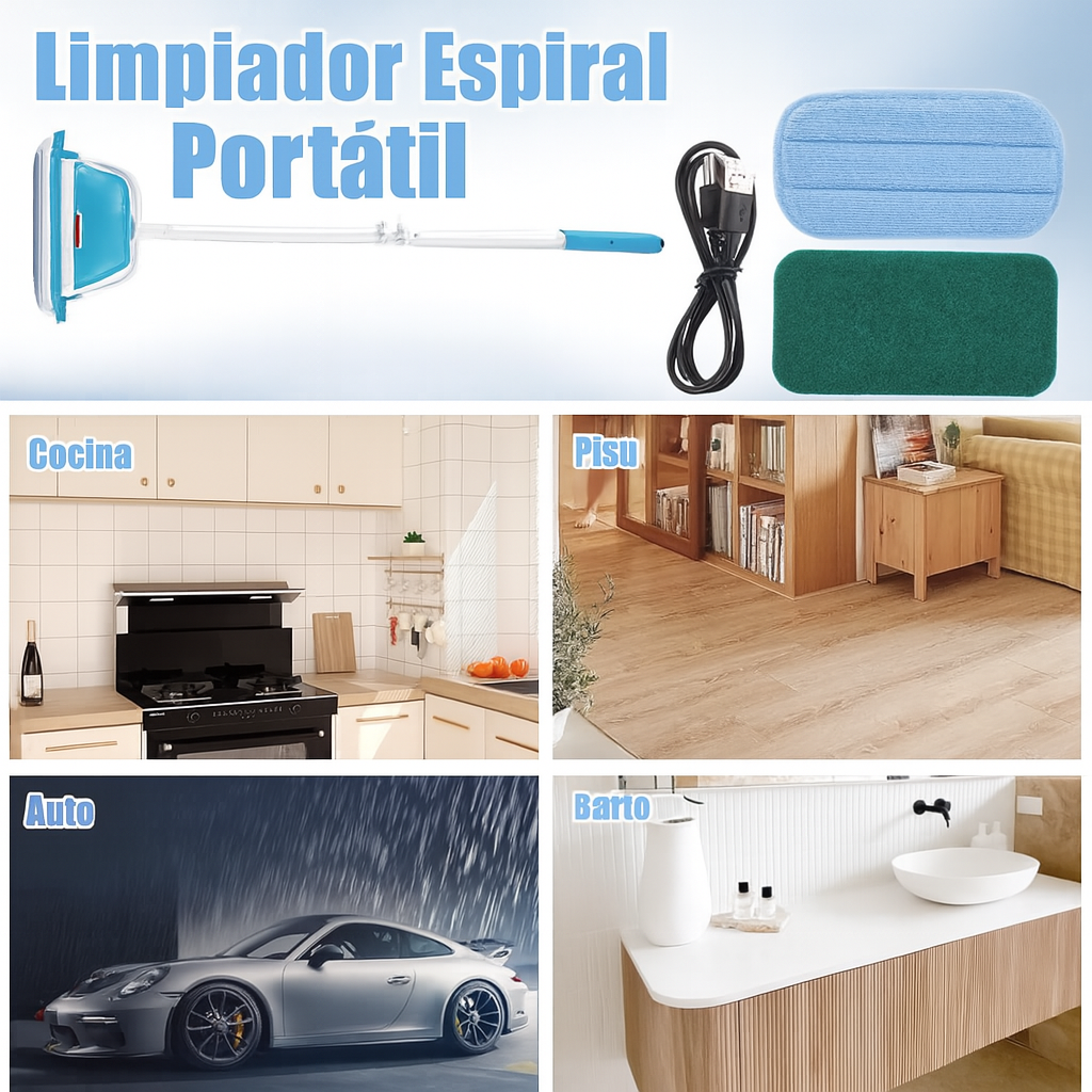 Trapeador Eléctrio Inalámbrico Para Limpieza De Suelos