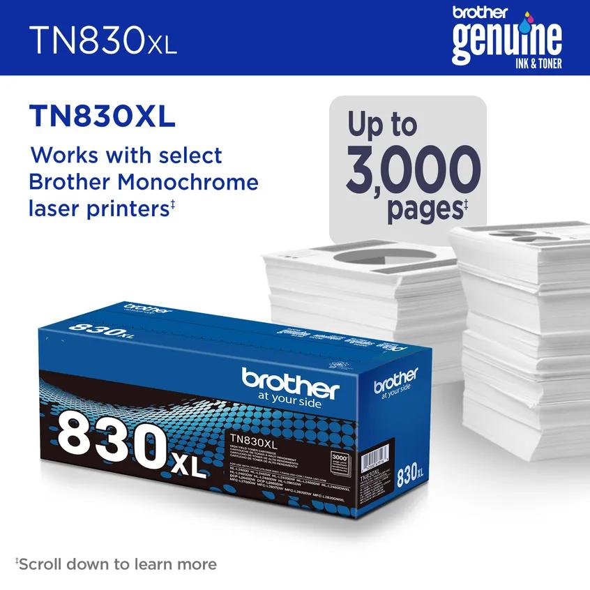 Brother TN830XL vista lateral