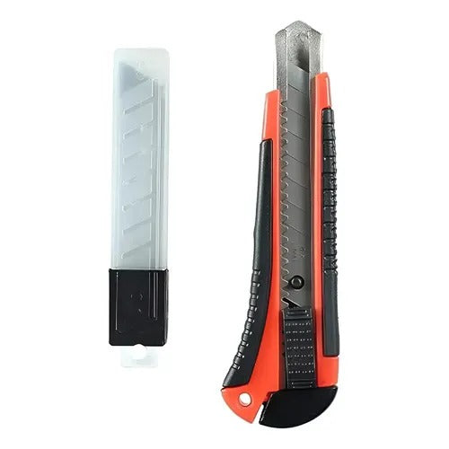 Bisturi Cutter Profesional 18mm Con Hojas de Repuestos