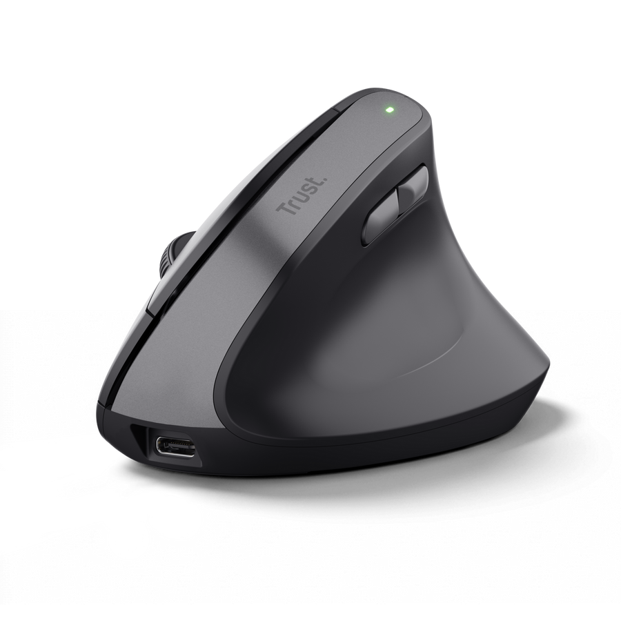 Mouse vertical Trust Bayo II negro