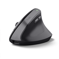 Mouse vertical Trust Bayo II negro