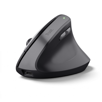Mouse vertical Trust Bayo II negro