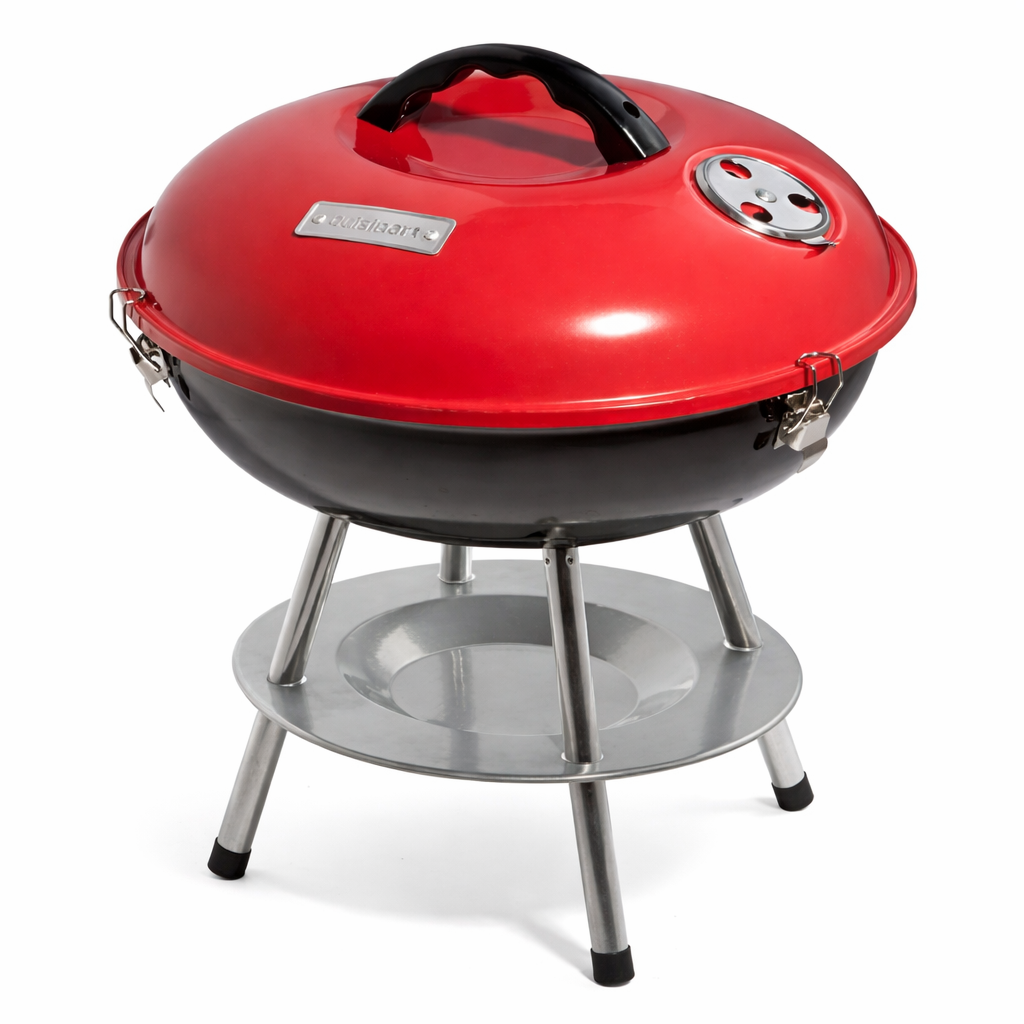 Mini Asador de Carbón Portátil con Tapa