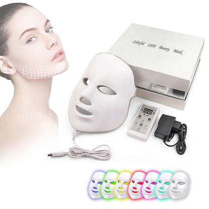 Mascara Led Facil 7 Colores Terapia de Luz Profesional