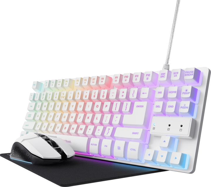 Teclado Trust Thado blanco