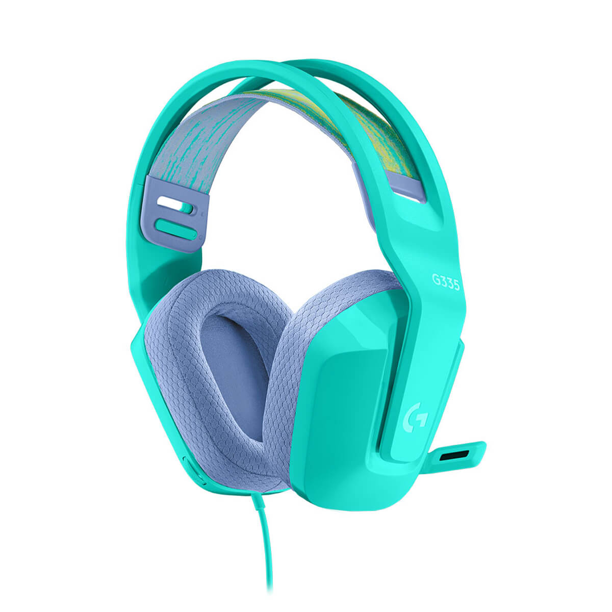 Logitech G335 menta vista lateral