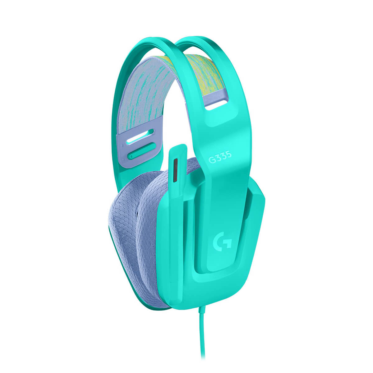 Logitech G335 menta detalle