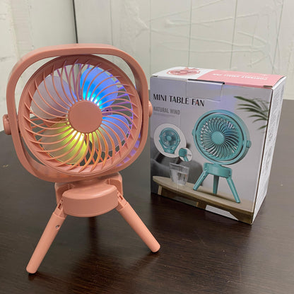 Mini ventilador recargable de escritorio