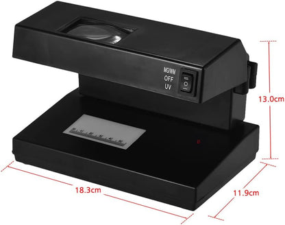 Detector de Billetes Falsos con Lupa y Luz UV
