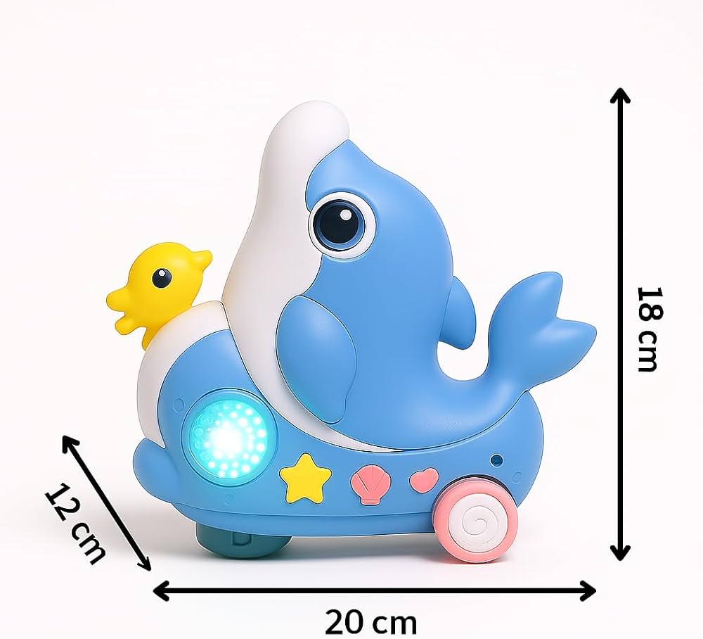 Delfín Musical Interactivo Con Luz Y Sonido