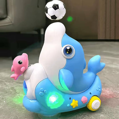 Delfín Musical Interactivo Con Luz Y Sonido