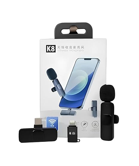 Micrófono Inalámbrico Para Celular Recargable K8 Duo + Envío Gratis 