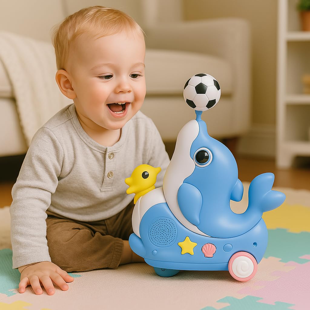 Delfín Musical Interactivo Con Luz Y Sonido