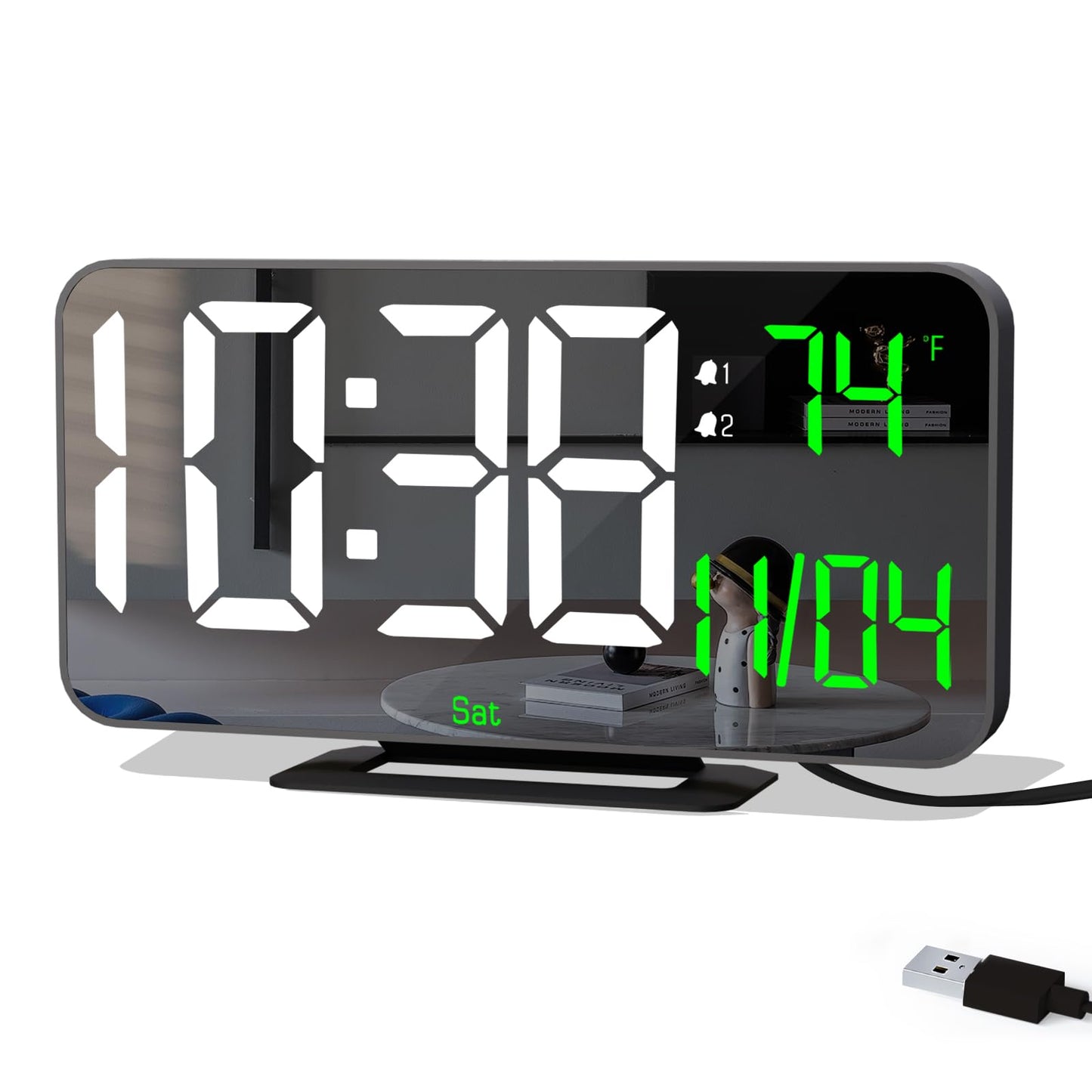 Reloj Espejo LED Digital