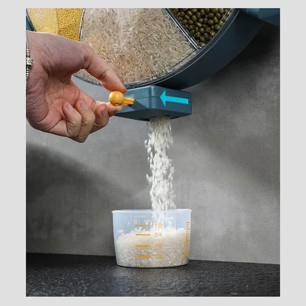 Dispensador Giratorio de Granos y Cereales x6 Compartimentos