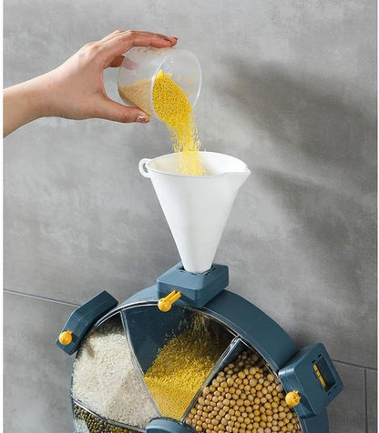 Dispensador Giratorio de Granos y Cereales x6 Compartimentos
