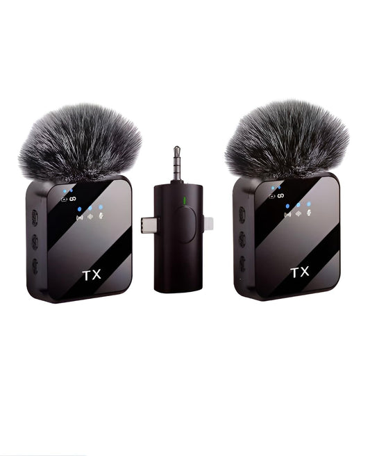 2 Micrófonos Inalámbrico de Solapa TX F11 Profesional
