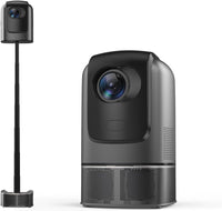TS-1 projector with HD resolution, 1200 ANSI lumens, Autofocus, WiFi and Android 9 in black 
