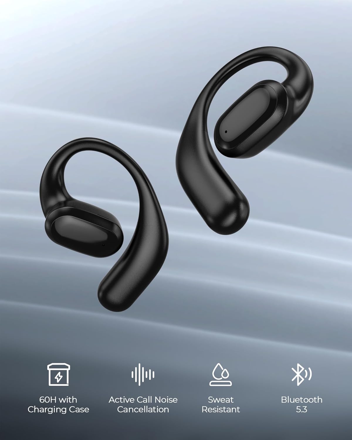 Auriculares inalámbricos Bluetooth 5.3 con Ganchos para Las Orejas
