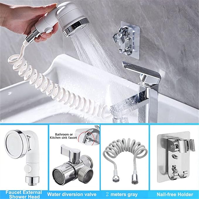 Grifo Extensor De Baño Para Cabezal Con Soporte 