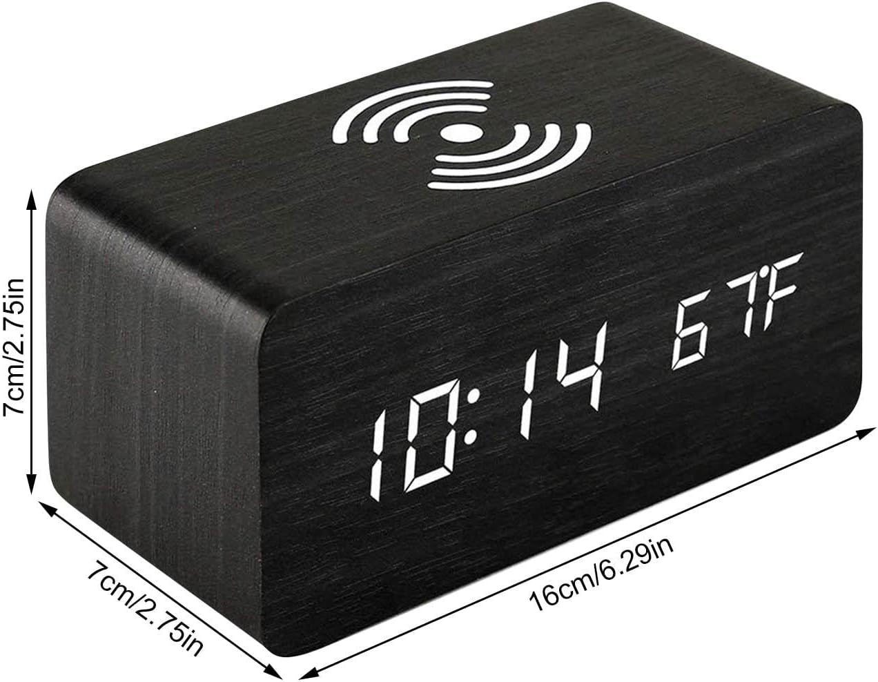 Reloj Despertador Digital Con Cargador Inalambrico