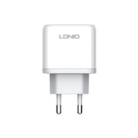 Cargador de Pared LDNIO A2526C 45W 2 Puertos Carga Rápida